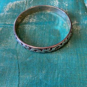 Lois Hill Vintage bangle bracelet, sterling silver handmade